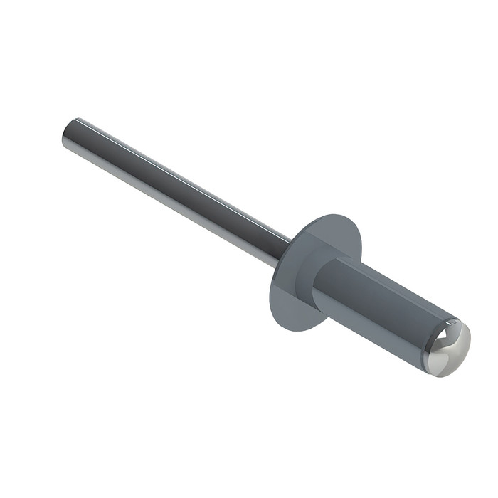 Заклёпка вытяжная Daxmer 4,8х12 RAL 7001 (500шт) нерж/нерж